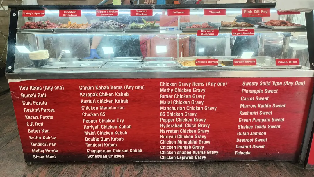 Extensive Menu Display