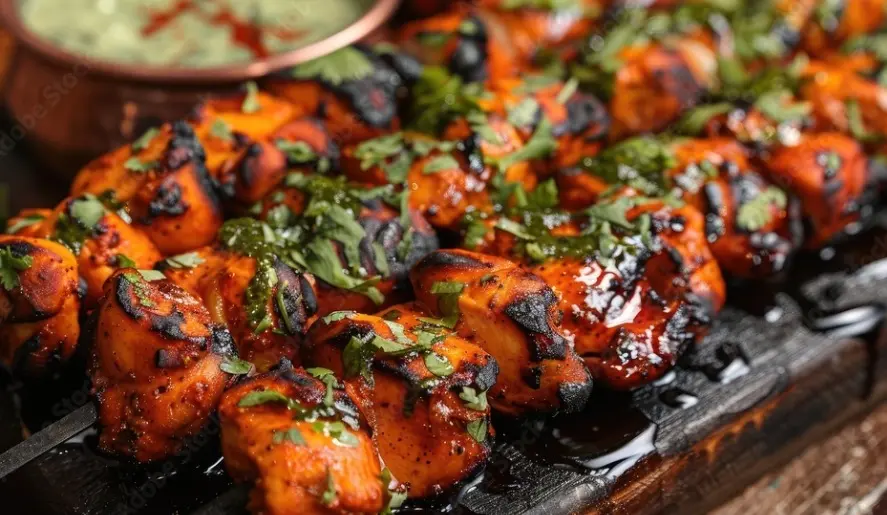 Spicy Chicken Tikka Skewers