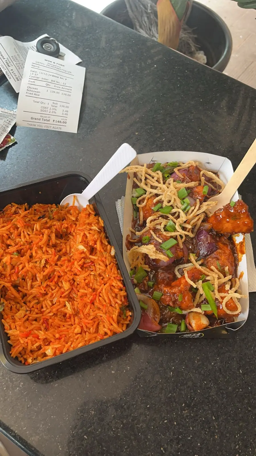 Fried Rice with Chili Chicken