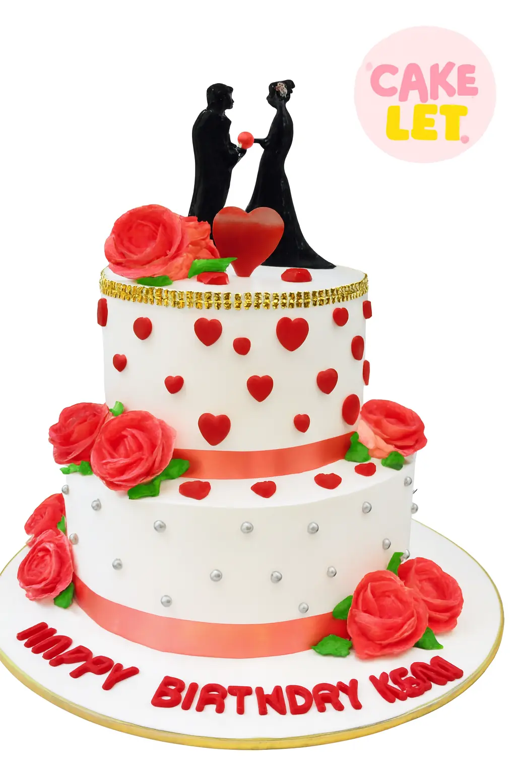 Elegant Two-Tier Celebration Cake