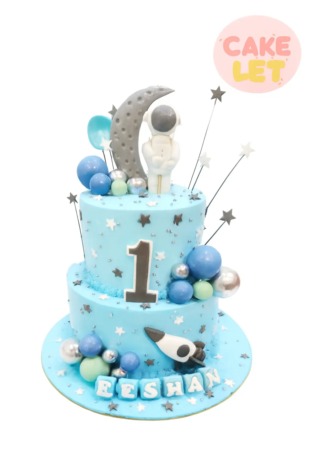 Astronaut Theme Birthday Cake