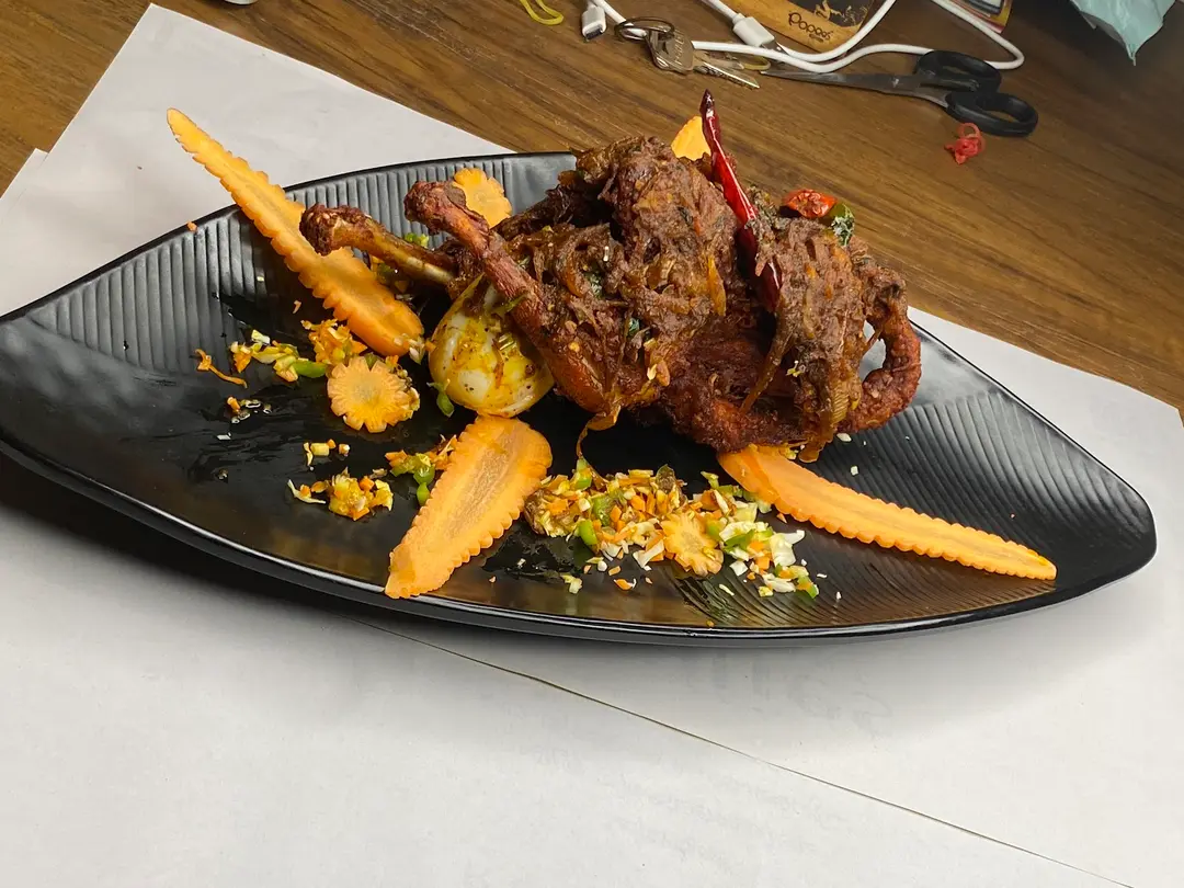 Garnished Whole Roasted Chicken