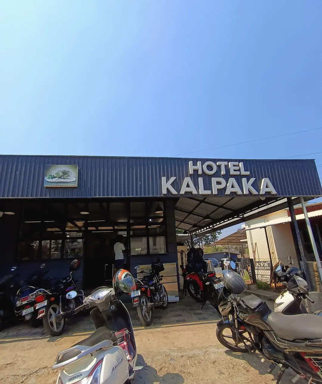 Restaurant Front with Parking