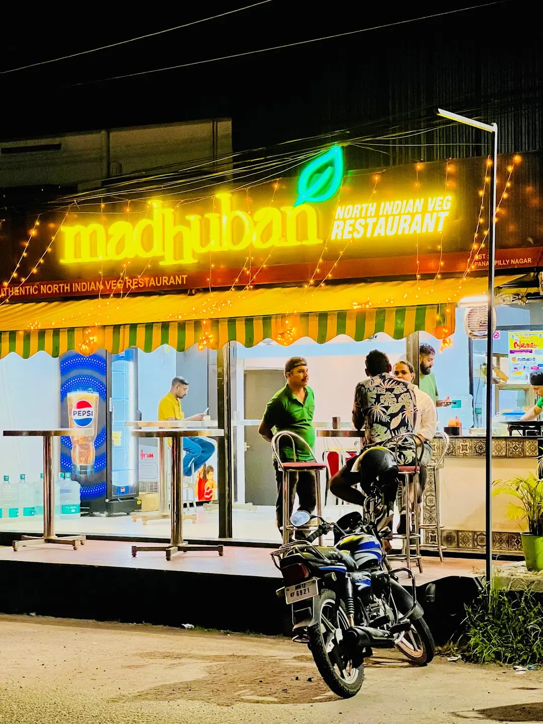 Restaurant Exterior Evening View