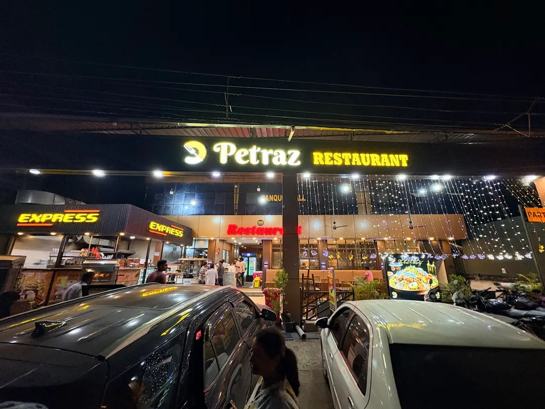 Restaurant Exterior at Night