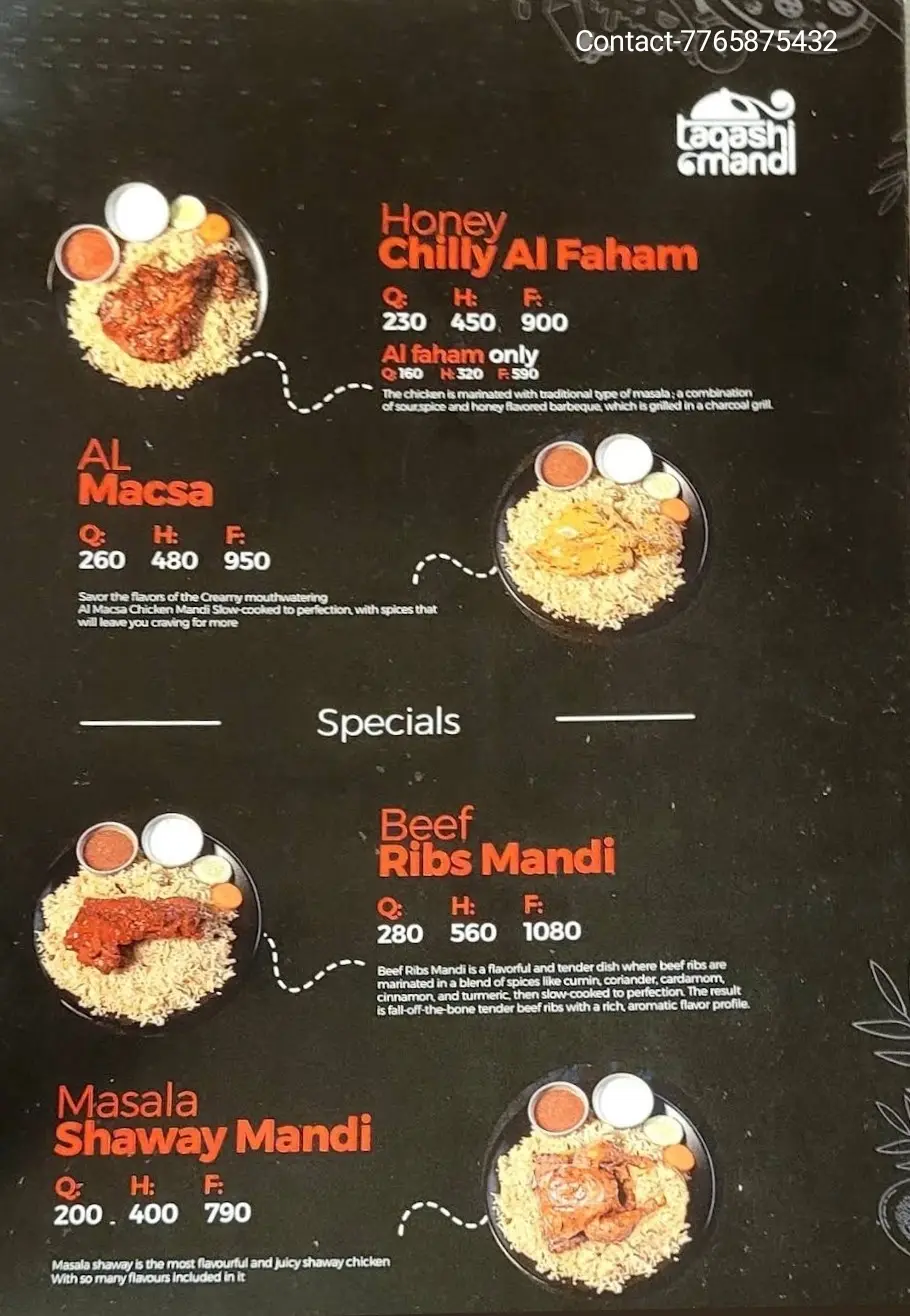 Our Diverse Mandi Menu