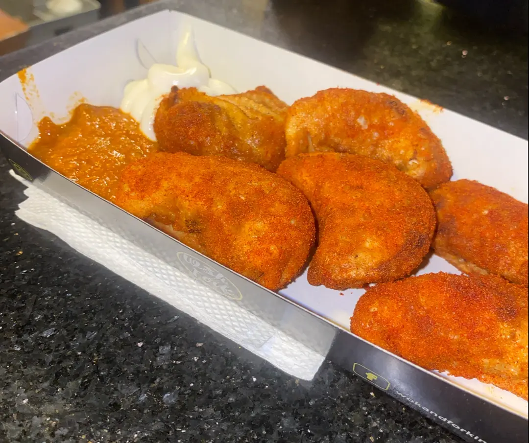 Spicy Fried Momos Platter