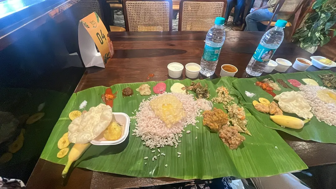 Elaborate Banana Leaf Sadhya