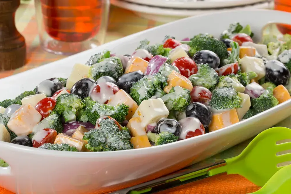 Broccoli Chicken Cheese Salad