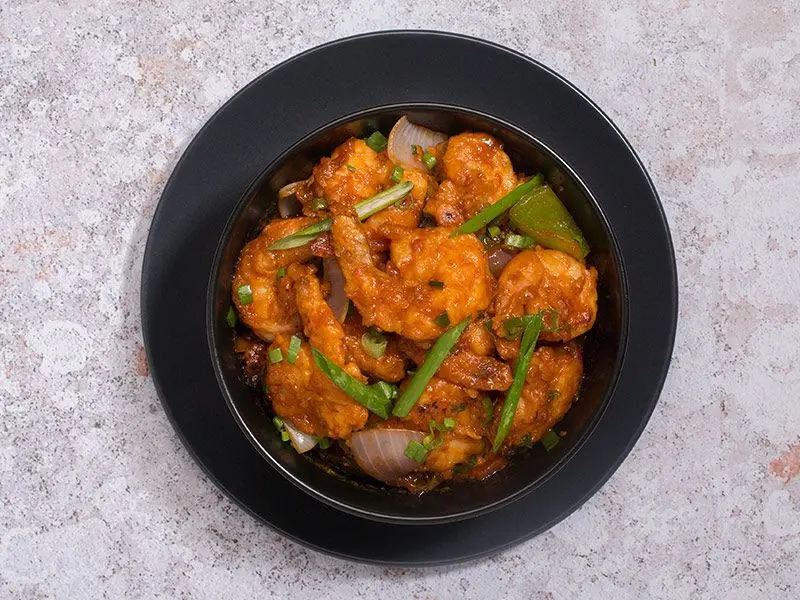 Prawns In Hot Garlic Sauce
